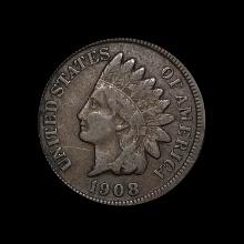 1908-S Indian Head Cent LIGHTLY CIRCULATED
