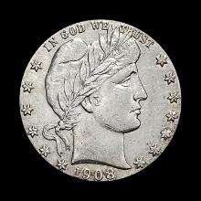 1908-P Silver Barber Quarter UNCIRCULATED