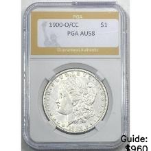1900-O/CC Morgan Dollar PGA AU58