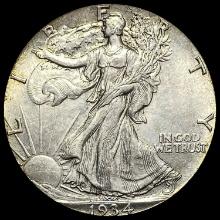 1934-S Silver Walking Liberty Half Dollar CHOICE BU