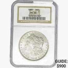 1885 Morgan Silver Dollar NGC MS66