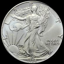 1986 1 oz Silver American Eagle $1 SUPERB GEM BU