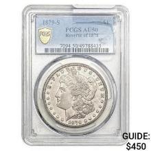 1879-S REV 78 Morgan Silver Dollar PCGS AU50
