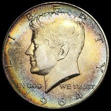 1964 Silver Kennedy Half Dollar GEM BU