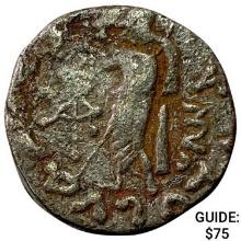 58 BC Gift of Magi Silver Drachm Azes I/II NEARLY UNCIRCULATED