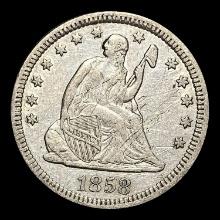 1858 Seated Liberty Quarter CLOSELY UNCIRCULATED
