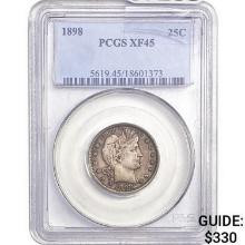 1898 Barber Quarter PCGS XF45