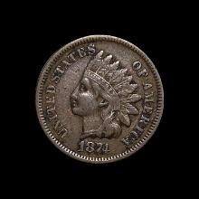 1874 Indian Head Cent LIGHTLY CIRCULATED