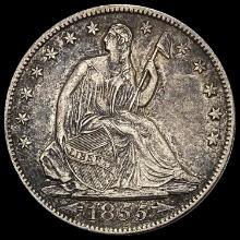 1855 Seated Liberty Half Dollar NEARLY UNCIRCULATED
