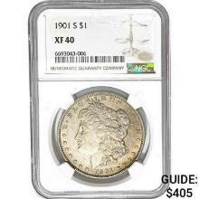 1901-S Morgan Silver Dollar NGC XF40