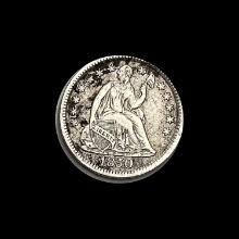 1858 Seated Liberty Half Dime CLOSELY UNCIRCULATED