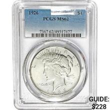 1926 Peace Dollar PCGS MS62