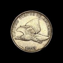 1857 Flying Eagle Cent CLOSELY UNCIRCULATED