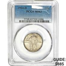 1924-D Standing Liberty Quarter PCGS MS62