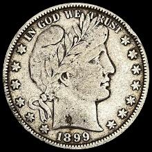 1899 Silver Half Dollar (Barber) NICELY CIRCULATED