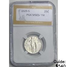 1929-S Standing Liberty Quarter PGA MS65+ FH