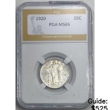 1920 Standing Liberty Quarter PGA MS65