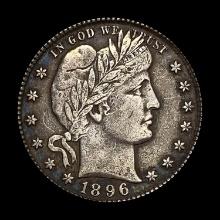 1896 Silver Barber Quarter CLOSELY UNCIRCULATED