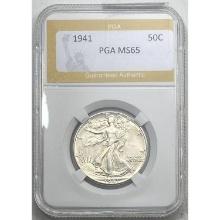 1941 Walking Liberty Half Dollar PGA MS65