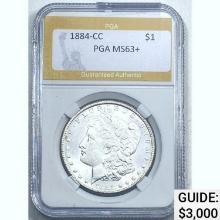 1884-CC Morgan Dollar PGA MS63+