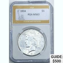 1934 Silver Dollar PGA MS63