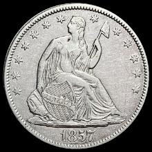 1857-O Seated Liberty Half Dollar CLOSELY UNCIRCULAT