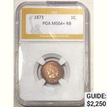1873 1C PGA MS64+ RB