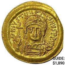 Byzantine Justinian I 527-565 AD Gold Solidus UNCIRCULATED
