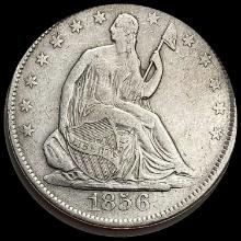 1856 Silver Half Dollar (Seated Liberty) NEARLY UNCIRCULATED