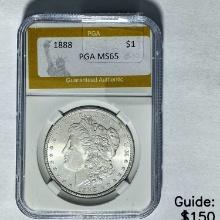 1888 Morgan Dollar PGA MS65