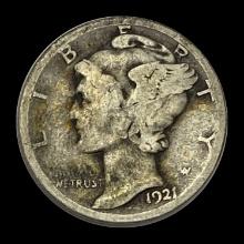 1921 Mercury Dime NICELY CIRCULATED