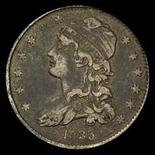 1835 Capped Bust Silver Quarter LIGHTLY CIRCULATED