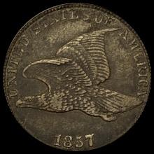 1857 Flying Eagle Cent NEARLY UNCIRCULATED