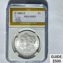 1885-O Morgan Dollar PGA MS65