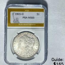 1901-O Morgan Dollar PGA MS65