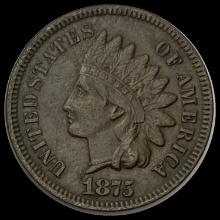 1875 Indian Head Cent CLOSELY UNCIRCULATED