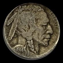 1914 Buffalo Nickel LIGHTLY CIRCULATED