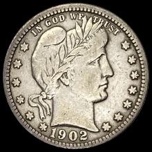 1902 Silver Barber Quarter NEARLY UNCIRCULATED