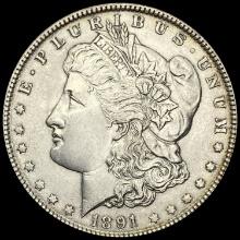 1891 Morgan Silver Dollar GEM BU