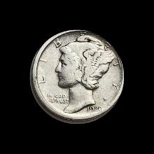1920 Mercury Dime LIGHTLY CIRCULATED