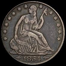 1854 Seated Liberty Half Dollar LIGHTLY CIRCULATED