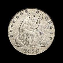 1856 Seated Liberty Quarter CLOSELY UNCIRCULATED