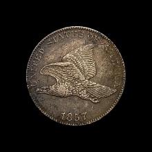 1857 Copper-Nickel Flying Eagle Cent CLOSELY UNCIRCULATED
