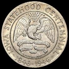 1946 Silver Iowa Centennial Half Dollar GEM BU