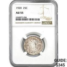 1920 25C Standing Liberty NGC AU55