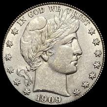 1909 Silver Barber Half Dollar UNCIRCULATED
