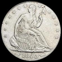 1855 Seated Liberty Half Dollar CLOSELY UNCIRCULATED