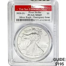 2020-(S) Silver Eagle PCGS MS69