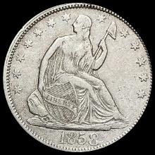 1858 Silver Half Dollar (Seated Liberty) CLOSELY UNCIRCULATED