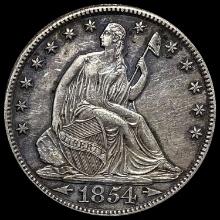 1854 Seated Liberty Half Dollar CLOSELY UNCIRCULATED